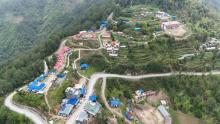 साकेला गाउँपालिकाको कार्यालय रहेको मानेभन्ज्याङ बजार परिसर